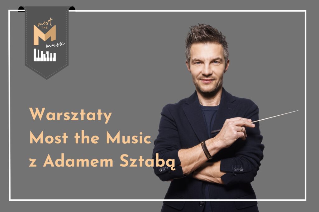 warsztaty most the music z adamem sztabą, zdjęcie portretowe adama sztaby.